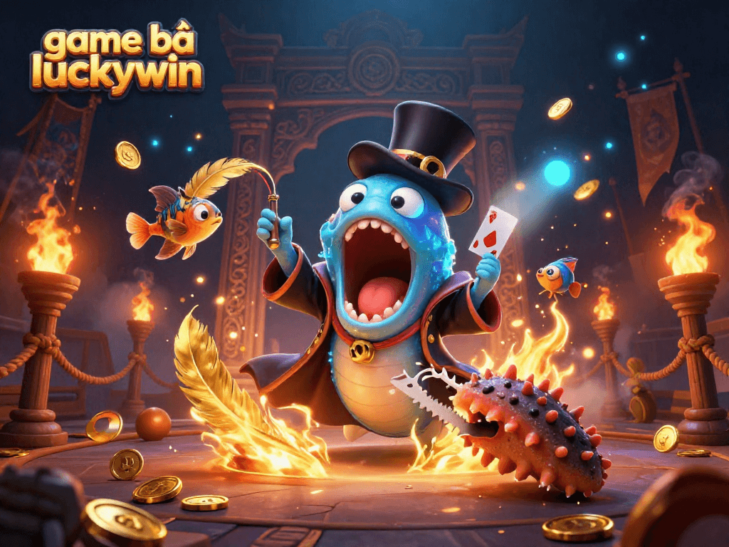 Engage with the exciting game bài luckywin featuring enchanting deep-sea characters in a magical casino.
