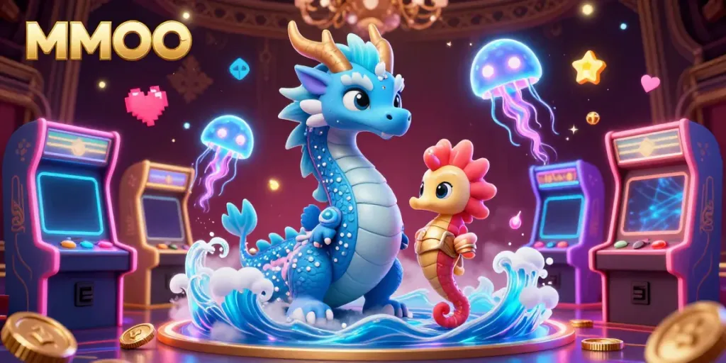 Engage with the MMOO casino experience, featuring vibrant characters and dynamic gaming elements.