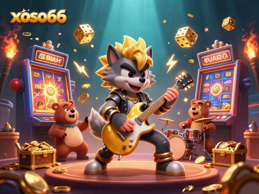 xoso66 features vibrant 3D casino action with colorful characters, jackpots, and dynamic visuals.