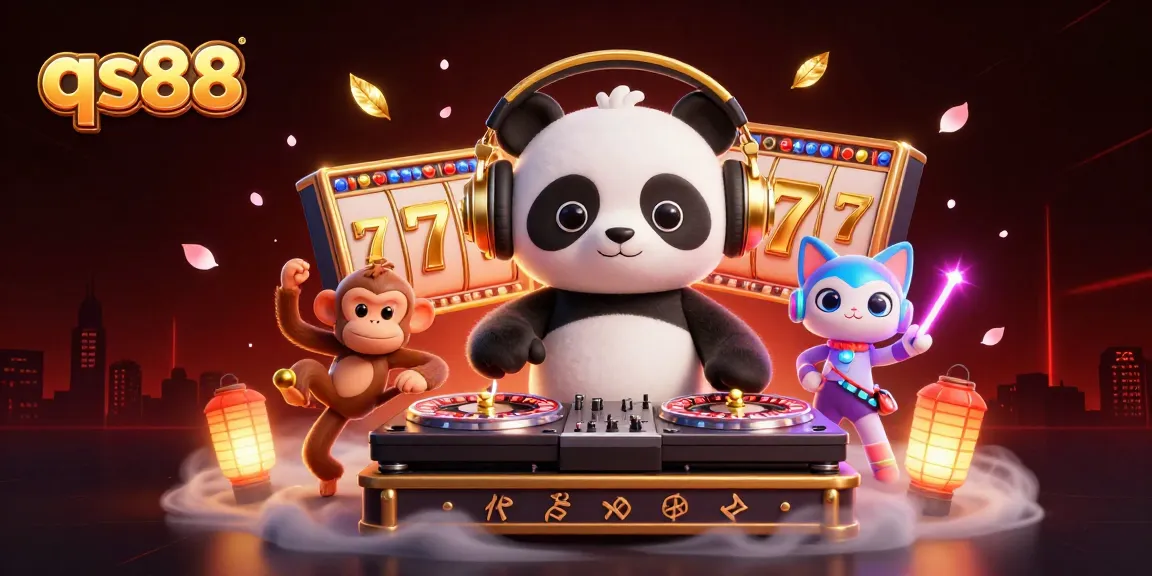 Experience thrilling slots at qs88 with vibrant characters, dynamic casino elements, and rich 3D visual effects.